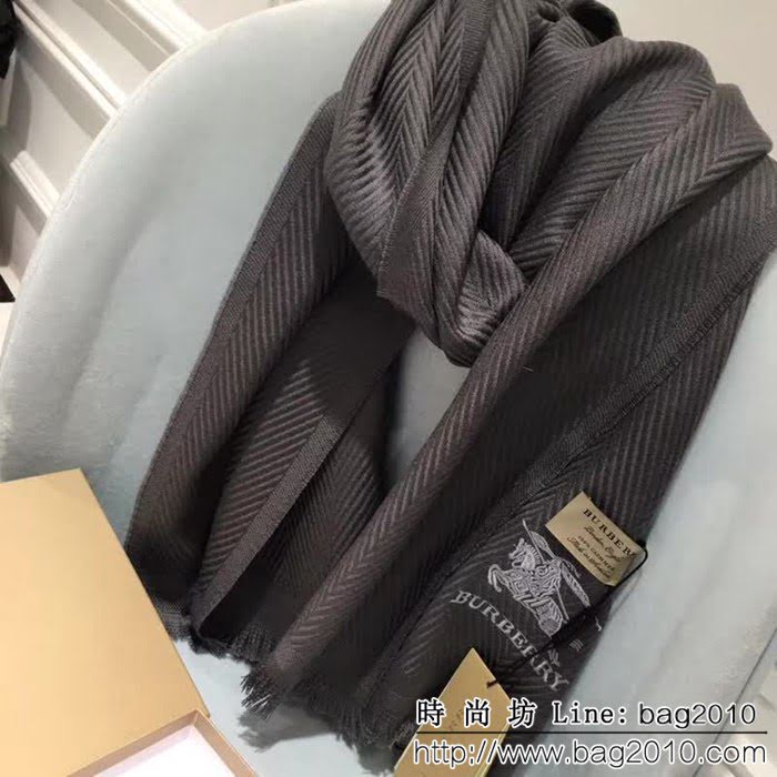 BURBERRY巴寶莉 經典男士爆款羊絨圍巾 LLWJ6984